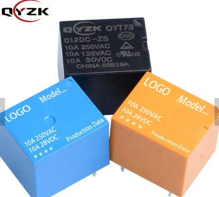 voltio 5v del Pin T73 DC 48v 24v 12 del PWB 5 de la retransmisión JQC-3F Spdt de la transferencia 12v electromágnetico